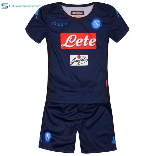 Camiseta Napoli 3ª Niños 2017/18 Azul